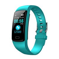 HSW Smart Watch Bluetooth Fitness Tracker Heart Rate Blood Pressure Sleep Monitor Pedometer Activity Tracker Color Screen Smart Bracelet Support Android & iOS Smart Phones (Light Blue)
