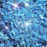 Iridescent Light Blue Crinkle Cut Paper Shred 7.5 oz. Gift Basket Package Grass Filler Decoration Wrap Bedding