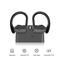 Sports earplugs, Completely Transparent White Appearance, Stylish high-end Internal Bluetooth Headphones, 5.0 HD Bluetooth Stereo Headphones, Suitable for Android, Apple