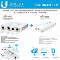 Ubiquiti USG Unifi Security Gateway (1 Item) Bundle with Ubiquiti UC-CK Unifi Cloud Key - Remote Control Device (1 Item)