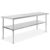 GRIDMANN NSF Stainless Steel Commercial Kitchen Prep & Work Table - 72 in. x 24 in.