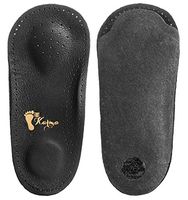 Slim 3/4 Leather Orthotic (EU37, Black)