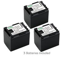 Kastar BP-819 Battery (3-Pack) for Canon VIXIA HF10, HF11, HF20, HF21, HF100, HF200, HF G10, HF M30, M31, M32, M40, M41, M300, M400, HF S10, S11, HF S20, S21, HF S30, HF S100, S200, HG20, HG21, XA12