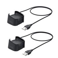HATALKIN Charger Cable Compatible with Fitbit Versa 2 Charger Replacement USB Charging Cable Dock Stand for Versa 2, Versa 2 Lite, Versa 2 SE (2-Pack)