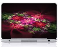 Meffort Inc 15 15.6 Inch Laptop Notebook Skin Sticker Cover Art Decal (Included 2 Wrist pad) - Mini Red Flowers