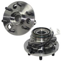 Detroit Axle - 4x4 (Both) Front Wheel Hub and Bearing Assembly Old Square Body Style for 1995-1999 K1500, K2500 Tahoe, Yukon 6 Lug W/ABS...