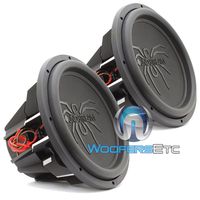 Pair of Soundstream T5.154 15" 1300W RMS 2600W Max (Each) Dual 4-Ohm Subwoofers