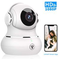WiFi Home Security Camera - Littlelf Smart 1080P Indoor Wireless Pet Camera for Baby Monitor with Motion Tracking, 2-Way Audio, Night Vision, Cloud Service