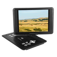 Bewinner Personal DVD Player Portable, 13in 270° Rotation Portable DVD Player,U Disk, SD/MS/MMC Card Allowed to Plug,FM Radio,Hundreds of Cable TV/Wireless TV DVD CD Player(US Plug)