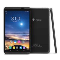 YUNTAB 8 inch Android Tablet, 4G Unlocked Smartphone, Support Dual SIM Cards, 2GB RAM 16GB ROM, 64 bit Quad Core CPU, IPS Touch Screen, Supports WiFi, Dual Camera(Black)