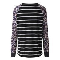 HIRIRI Womens Crewneck Print Pullover Long Sleeve Sweatshirts Loose Block Blouse Tunic Tops Black