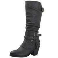 GLOBALWIN Women's 18YY28 Grey Fashion Boots 6M