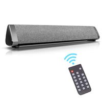 Sound Bar Wired and Wireless Mini Soundbar, Home Theater TV Triangle Speaker Bar with Remote Control, TF Card- Surround SoundBar for TV Computer Tablets Phones