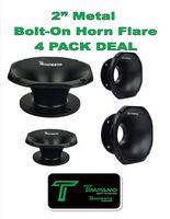 (4) 2 Pair Timpano TPT-H14-50 Slim 2" Exit Throat Speaker Horn Waveguide 4 Bolt