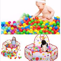 Ball Pit Balls,New Practical multicolor marine ball Quality Secure Baby Kid Pit Toy Swim Fun Colorful Soft Plastic Ocean Ball (Color mixing, Pack of 100)