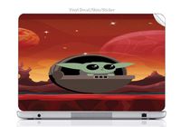 M&R Laptop Vinyl Decal Sticker Skin Print Cute Green Baby Alien Desert Tall fits 15.6" HP Pavilion (15-d038dx)