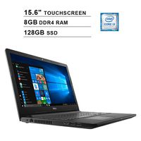 Dell Newest Inspiron 15.6-Inch Touchscreen Premium Laptop, Intel Dual Core i3-7100U 2.40GHz, Intel HD 620, 8GB DDR4 RAM, 128GB SSD, USB, HDMI, WiFi, Bluetooth, Windows 10 Home