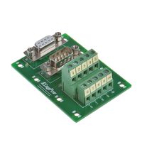 Anmbest DB9 Solderless Male Female Header Breakout Connector, RS232 D-SUB Serial to 9-pin Port Terminal Male Adapter Connector Breakout Board