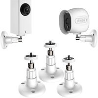 Shappy 3 Pack Security Wall Mount Indoor and Outdoor Mount Bracket Adjustable for Wyze Cam Pan 1080p Pan, Arlo Pro 2, Arlo Pro, Arlo, Arlo Cam and Other Compatible Models (White)