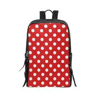 Bag Girly Red and White Polka Dots Backpack Daypack Backpack Daypack