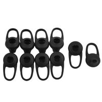 uxcell Silicone Ear Bud Gel Tips Pads Case Black 10 PCS for Bluetooth in-Ear Headset