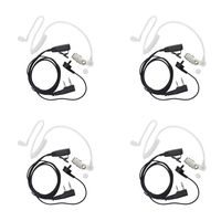 KENMAX 2 Pin Air Covert Acoustic Earpiece Headset for Two Way Radio Kenwood PUXING Baofeng UV-3R Plus UV-5R UV-5RA 888S (4 Packs)