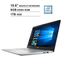 Dell 2019 Inspiron 15 5000 15.6 Inch FHD 1080P Touchscreen Laptop, Intel 4-Core i5-8265U up to 3.9GHz, Intel UHD 620, 8GB DDR4 RAM, 1TB HDD, Backlit Keyboard, HDMI, Windows 10