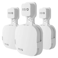 Wall Mount Holder for eero Home WiFi and eero Pro WiFi System-Simple and Sturdy Wall Mount Holder Stand Bracket Without Messy Wires or Screws (White(3 Pack))