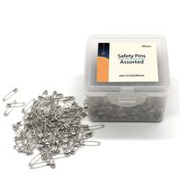 500 PCS Safety pins Large, 1.5 inch Safety Pins Bulk, for Home, Office Use, Sewing Pins, Fabric, Fashion, Craft Pins, Marathon, First Aid Kit, Diaper Pins,Size 2（1.5inch)