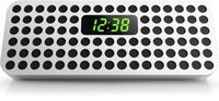 Philips Bluetooth Wireless Speaker with Clock Display (White)