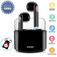 Wireless Earbuds,Bluetooth Earbuds Wireless Earphones Stereo Wireless Earbuds with Microphone with Charging Case Mini in Ear Earphones Sports Earpieces Compatible Samsung Android Phones???Black???