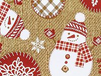 Holiday Stitches Toss Gift Wrap Roll 24" X 16'