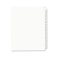 Avery Legal Dividers, Standard Collated Sets, Letter Size, Side Tabs, 51-75 (01332), White