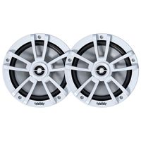 Infinity 822MLW Marine 8 Inch RGB LED Coaxial Speakers - White