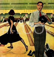 Hi-Look Microfiber Cleaning Cloth - Bowling Strike (January 1950)