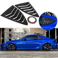 DTOUCH Racing 2 Piece ABS 2 Piece Window Left/Right Carbon Fiber Exterior Racing Style Rear Side Window Vent/Louvers for 2013-up Scion FR-S Subaru BRZ and Toyota 86