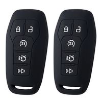 2Pcs XUHANG Sillicone key Skin Cover for Ford FUSION MUSTANG F150 LINCOLN MKZ MKC MKX Keyless Entry Smart Remote