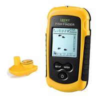 Lucky Wireless Fish Finder Portable Fish Finder for Boat Fishing Anti-UV LCD Display Sonar Sensor Transducer Depth Finders for Kayak Ice Fishing Sea Fishing Canoes Fishing