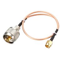 uxcell SMA Male to UHF PL-259 Male RG316 RF Coaxial Coax Cable 1 Feet