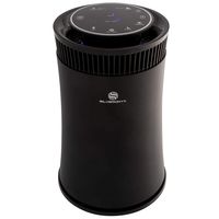 SilverOnyx Air Purifier for Home Large Room with True HEPA Filter, Air Quality Monitor, UVC Sanitizer, Ionizer, Home Air Cleaner for Allergies, Pets, Smoke, Dust, Mold. Carbon Filter 500 sq ft. Black