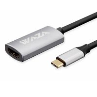WAZA USB-C to HDMI Adapter,Supports 4K/60Hz for New Macbook/Chromebook Pixel and More