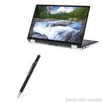 Dell Latitude 7400 2-in-1 Stylus Pen, BoxWave [FineTouch Capacitive Stylus] Super Precise Stylus Pen for Dell Latitude 7400 2-in-1 - Jet Black
