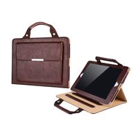iPad Mini 2 Case Business Handbag,Businda Protective Folio Slim Standing Feature with Handle Pocket Carrying Case for Tablet iPad Mini 3/2/1,Brown