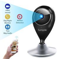 Sumpple Home Camera Baby Monitor & 720p Indoor Wireless IP Security Surveillance System with Night Vision for Home/Office/Baby/Pet Monitor with iOS & Android App