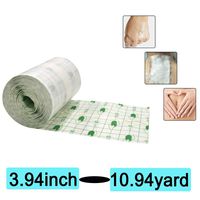 Colilove Transparent Stretch Adhesive Bandage,Tape Retention Dressing Tapes,Waterproof Bandage Roll,Transparent Film Dressing Second Skin Healing Protective - Hypoallergenic (3.94'' x 10.94yard)