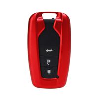 M.JVisun Key Covers for Car Keys Toyota 2018 Remote Key, Key Fob Cover Fits Toyota Camry 2018 Toyota Land Cruiser Prado Toyota C-HR, Aircraft Aluminum Key Fob Case Key Protector for Men & Women - Red