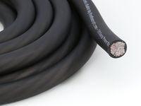 KnuKonceptz Kolossus Flex Kable OFC 0 Gauge Power Wire Copper Cable Black (100 ft) 1/0 AWG