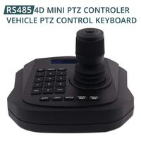 LEFTEK PTZ Keyboard Vehicle 4D PTZ Joystick CCTV Keyboard Analog Camera RS485 Controller with LCD Screen Display Menu
