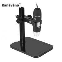 Kanavano USB Digital Microscope Microscope 20X-1000X 8 LED USB Microscope Endoscope Magnifier PC Camera Teaching Repair Textile Cosmetology Skin Magnifier Send Elevator