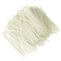 Lantee 2000 Pcs Plastic Nylon Heavy Duty Wire Cable Zip Ties Fasten Wrap 80mm x 2mm (White)